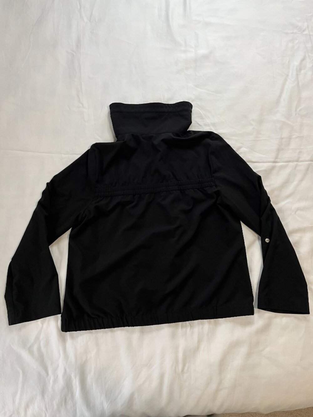 Zenergy By Chico's Black Lightweight Mock Neck Jacket - Picture 5 of 7